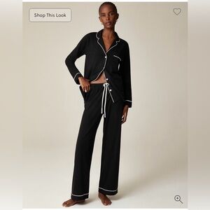 J. Crew - Dreamy cotton-blend pajama pant set -XS- Like New -Black